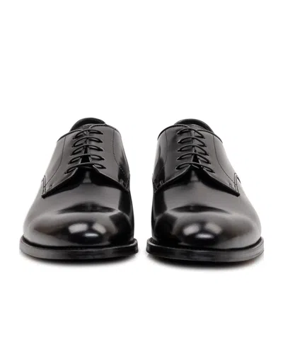 Doucal's Stringate Derby In Black