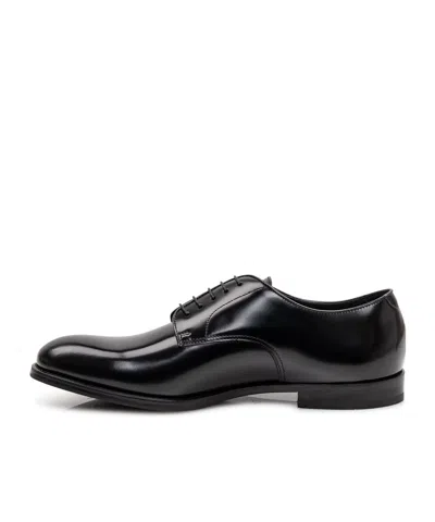 Doucal's Stringate Derby In Black