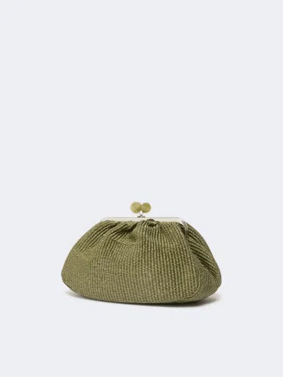 Weekend Max Mara Medium-sized Pasticcino Shoulder Bag With Raffia Texture In Pattern