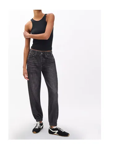 Rag & Bone Rb Miramar Terry Jogger Pant Jeans In Black