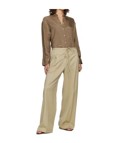 Rohe Relaxed Drawstring Trousers Beige In Multi