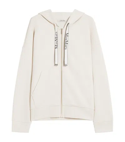 Max Mara Technical Jersey Zip-up Sweatshirt In Multi