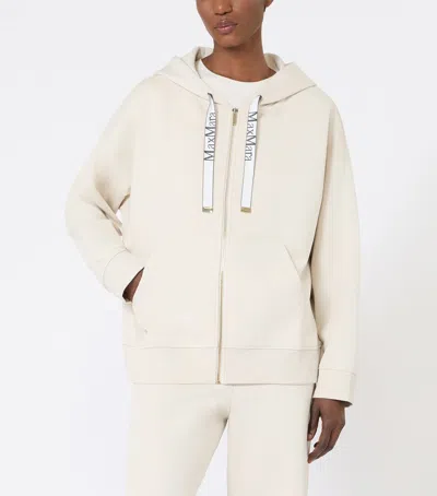 Max Mara Technical Jersey Zip-up Sweatshirt In Multi