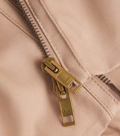 Chloé Cotton Canvas Boule Jacket In Multi