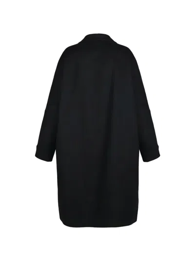 Valentino Single-breasted Coat In Black