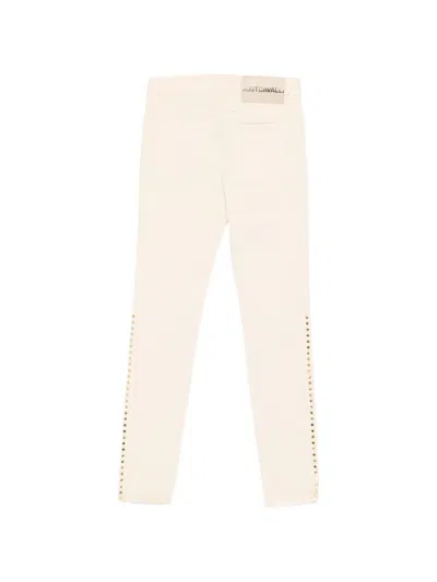 Just Cavalli Studs Jeans In Neutral