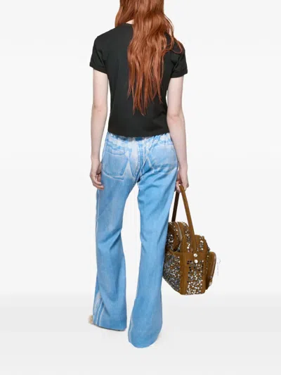 Acne Studios Logo-print Short-sleeve T-shirt In Black