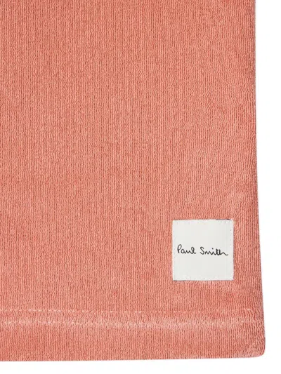Paul Smith Towelling Short-sleeve Loungewear Shirt In Orange