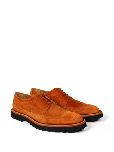Paul Smith Count Suede Brogues In Brown