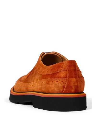 Paul Smith Count Suede Brogues In Brown