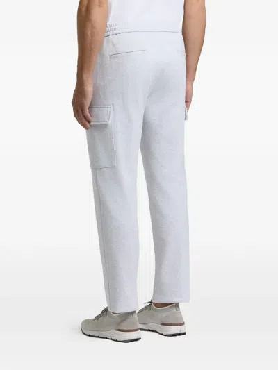 Peserico Drawstring Cargo Pants In Gray