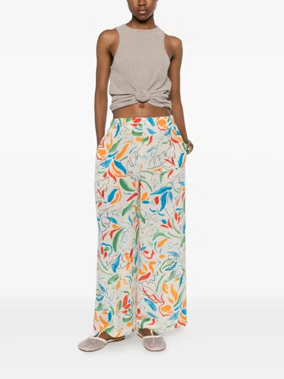 Aspesi Abstract-pattern Trousers In Multi