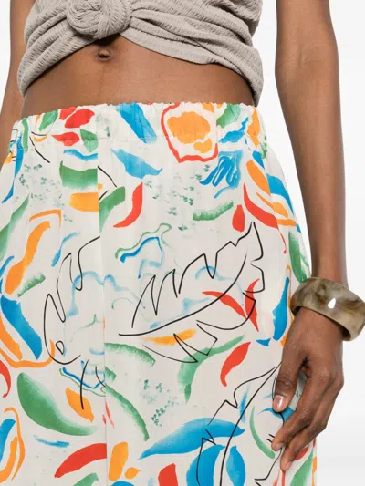 Aspesi Abstract-pattern Trousers In Multi