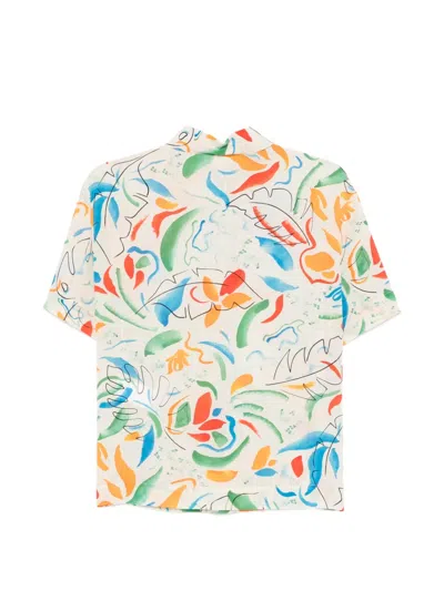 Aspesi Abstract-print Shirt In Multi