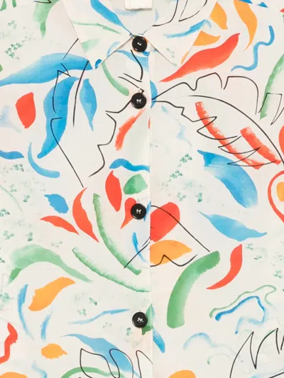 Aspesi Abstract-print Shirt In Multi