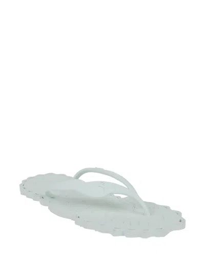Zimmermann Scalloped-edge Embossed Flip-flops In Multi