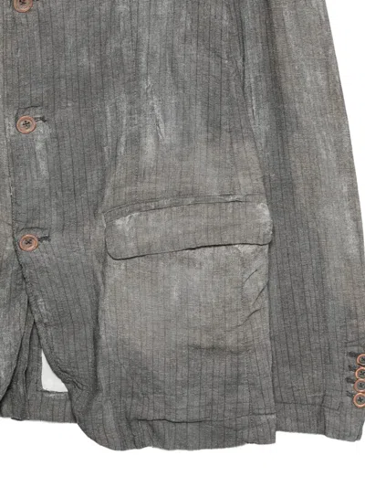 Rundholz Pinstripe-pattern Notched-lapels Jacket In Multi