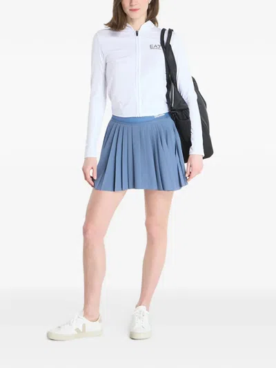 Ea7 Logo-print Zip-up Sweatshirt In Multi