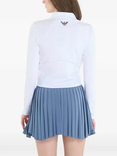 Ea7 Logo-print Zip-up Sweatshirt In Multi