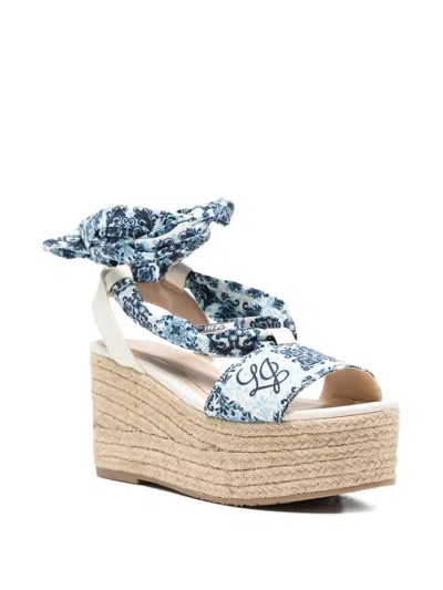 Liu •jo Bali 03 Ankle-strap Platform Sandals In Multi