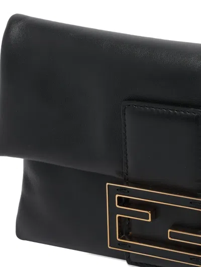 Fendi Valentino Garavani Vlogo Signature Velvet Slingback Pumps In Black