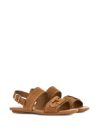 Hogan Heeled Sandal Woman Color Brown