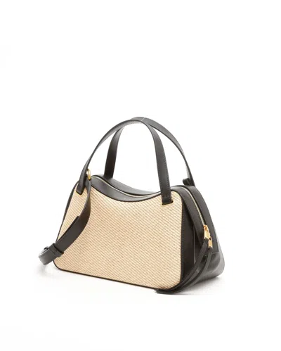 Jilsander Small Dune Raffia Bag In Neutral