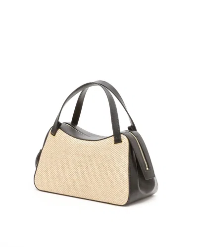 Jilsander Small Dune Raffia Bag In Neutral