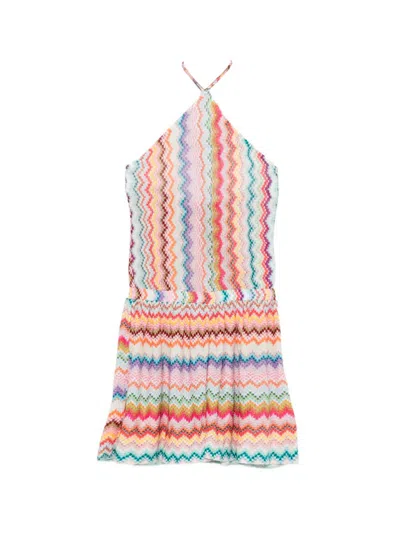 Missoni Women Multicolour Halter Neck Short Jumpsuit, Xs Luxury Jumpsuits & Playsuits For Women Darveys