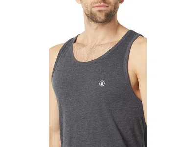 Volcom Solid Heather Tank Top In Gray