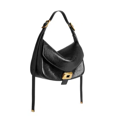 Balenciaga Womens Clicca Medium Shoulder Bag Adjustable In Black