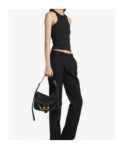 Balenciaga Womens Clicca Medium Shoulder Bag Adjustable In Black