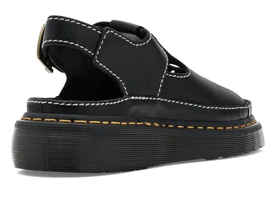 Dr. Martens Dunnet Flower Full Grain Leder Sandalen In Black