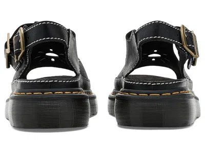 Dr. Martens Dunnet Flower Full Grain Leder Sandalen In Black