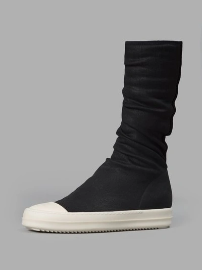 Shop Rick Owens Drkshdw Black Sock Sneakers