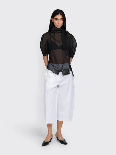 Amomento Curved Capri Pants In Multi