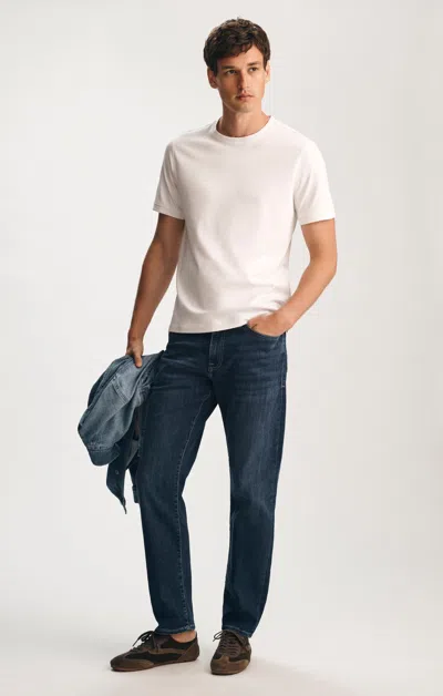Mavi Interlock Crew Neck T-shirt In White In Multi