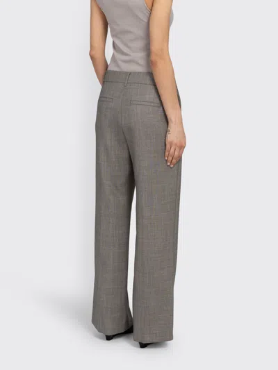 Amomento Wool Flared Trousers In Gray