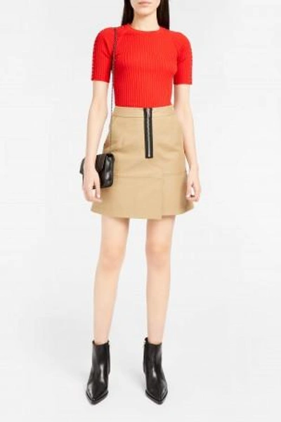 Shop Alexander Wang Exposed Zip-detail A-line Skirt