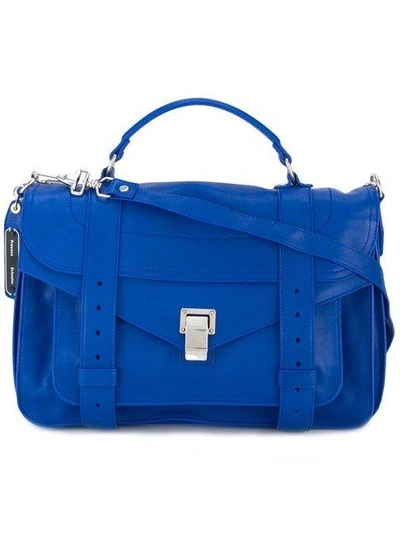 Shop Proenza Schouler Ps1 Satchel In Blue