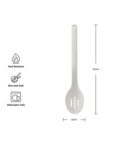 Kitchenaid 13.39" Slotted Oversized Bowl Spoon In White