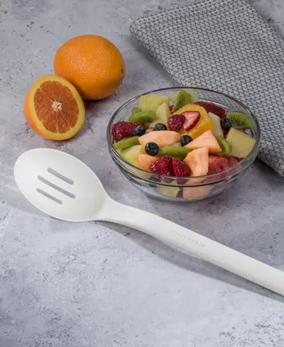 Kitchenaid 13.39" Slotted Oversized Bowl Spoon In White