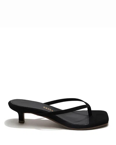 Tkees Julia Kitten Heel Flip Flop In Black