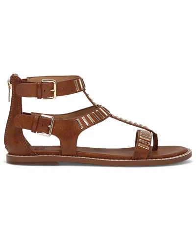 Frye And Co Bucky T-strap In Brown
