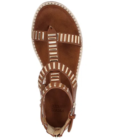 Frye And Co Bucky T-strap In Brown