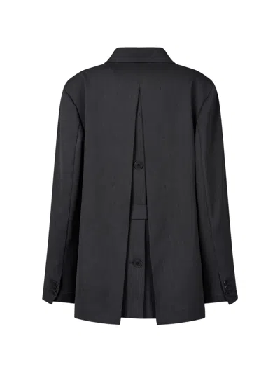 Tomboy Belted Button-back Jacket In Multi