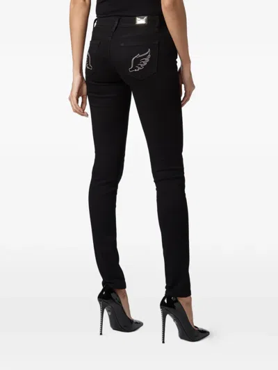Philipp Plein Denim Trousers Regular Fit In Brown