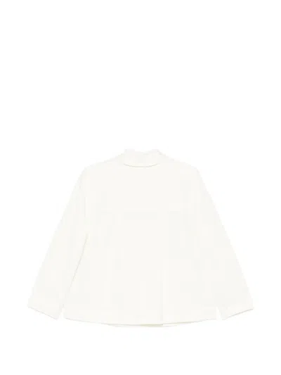 Casey Casey Button-up Classic-collar Jacket In White