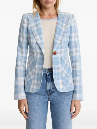 Smythe Patch Pocket Duchess Blazer In Blue