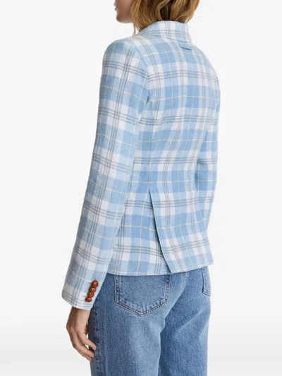 Smythe Patch Pocket Duchess Blazer In Blue